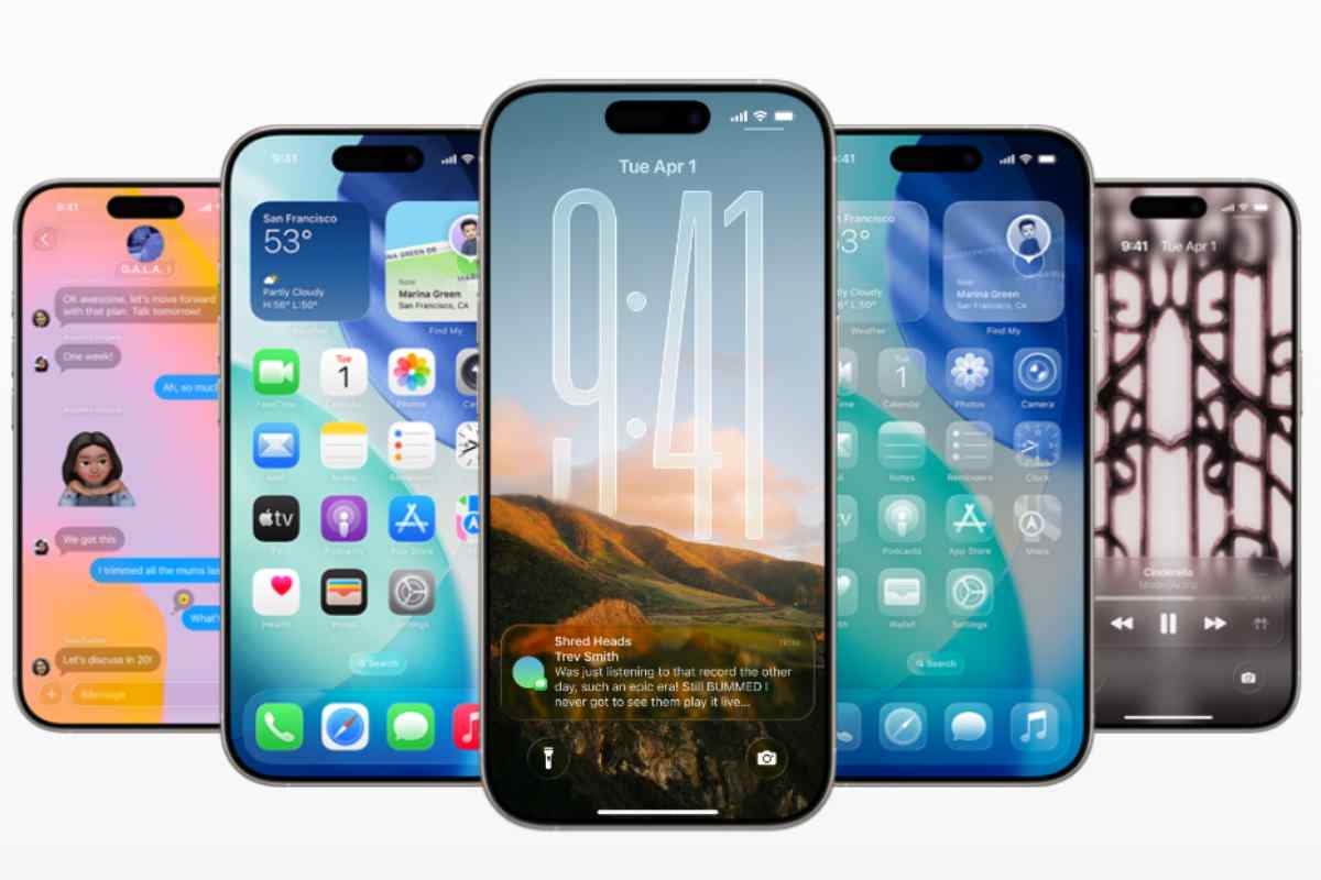 schermate di ios