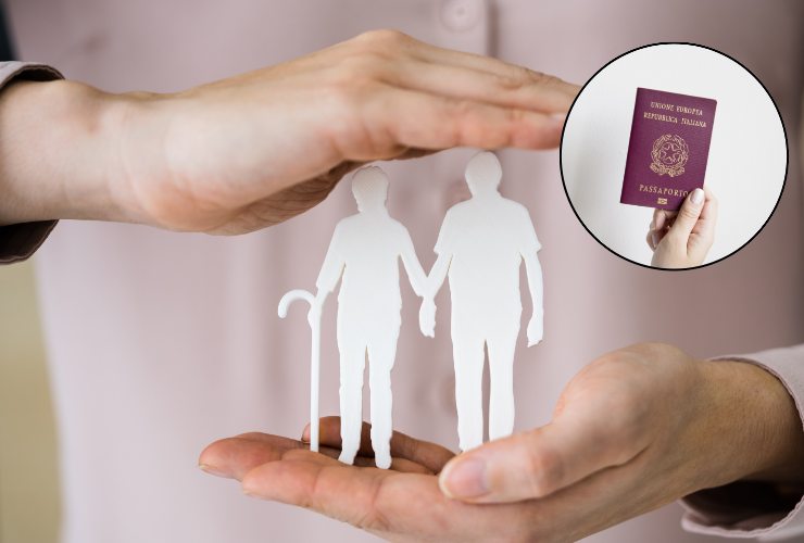 pensionati in miniatura e passaporto