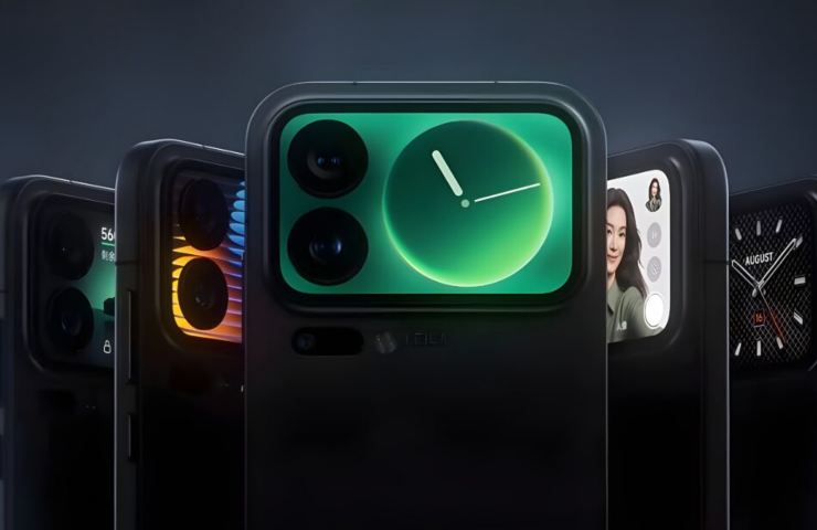 xiaomi con schermo posteriore