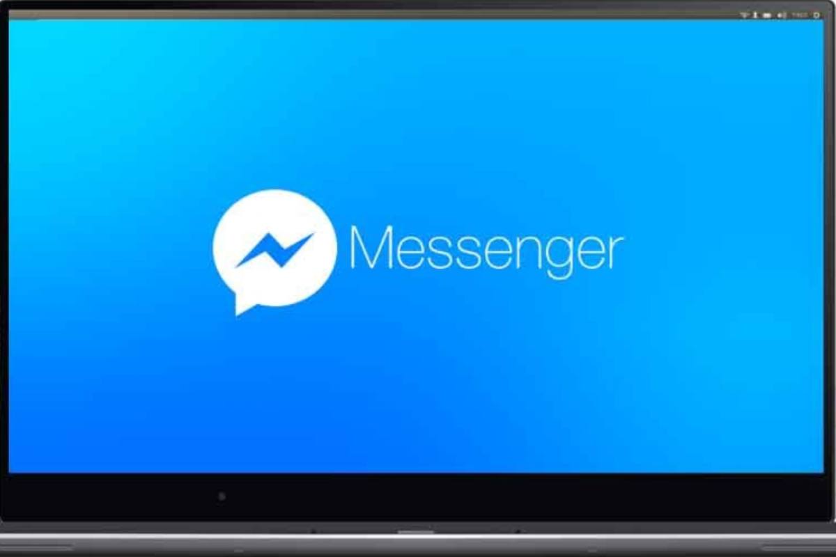 Logo Messenger su schermo PC