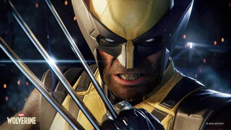 Immagine in primo piano del Wolverine di Insomniac