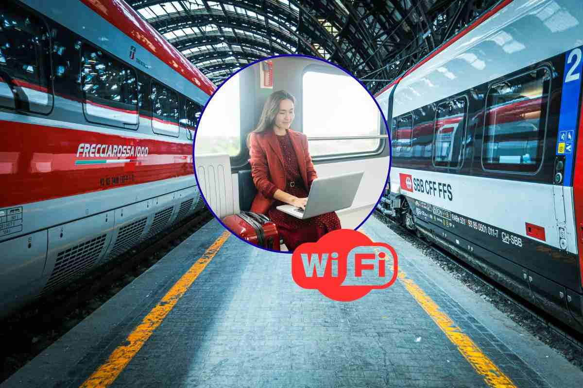 Treni alta velocità fermi alla stazione