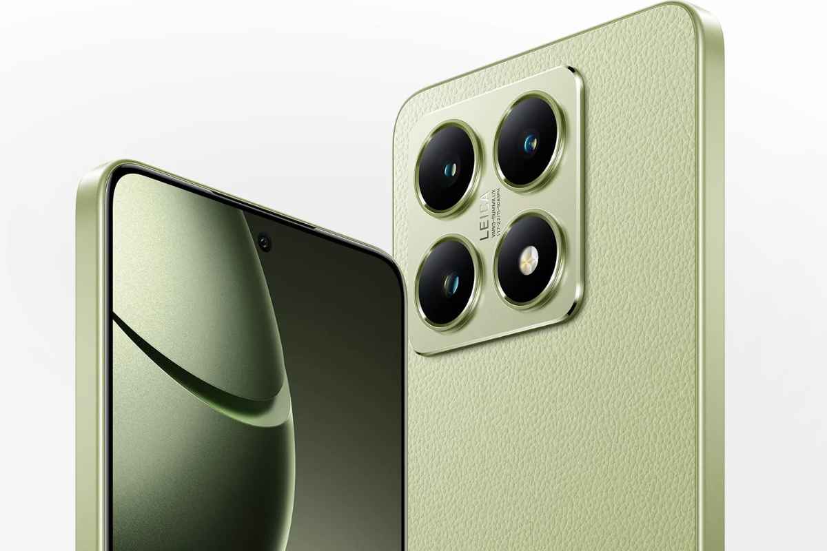 Xiaomi 14T nella sua versione verde con fotocamera LEICA