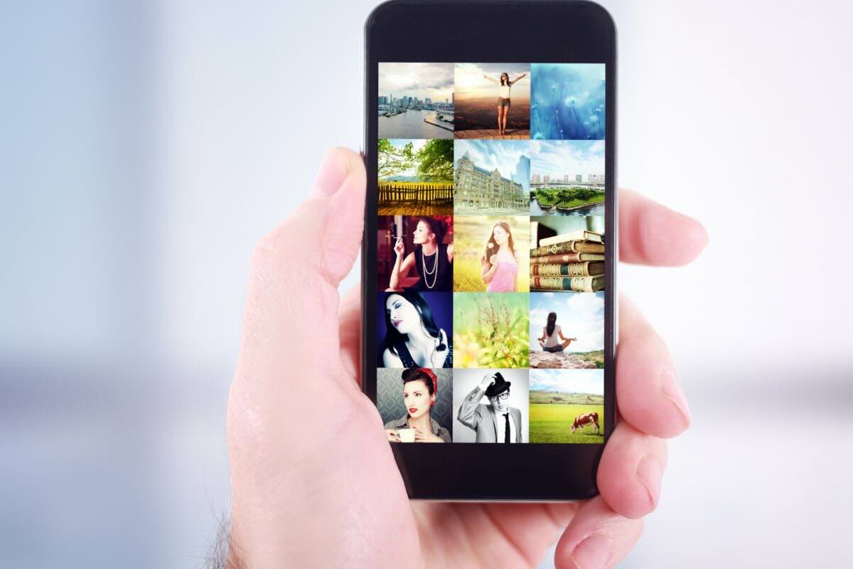 Schermata galleria smartphone