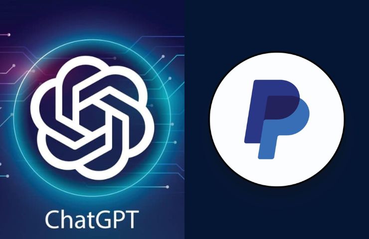 immagine con due loghi affiancati di ChatGPT e PayPal