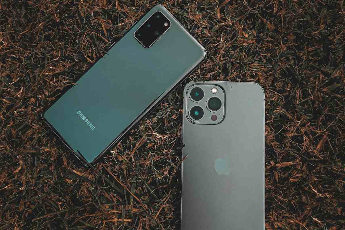 Smartphone Samsung e iPhone