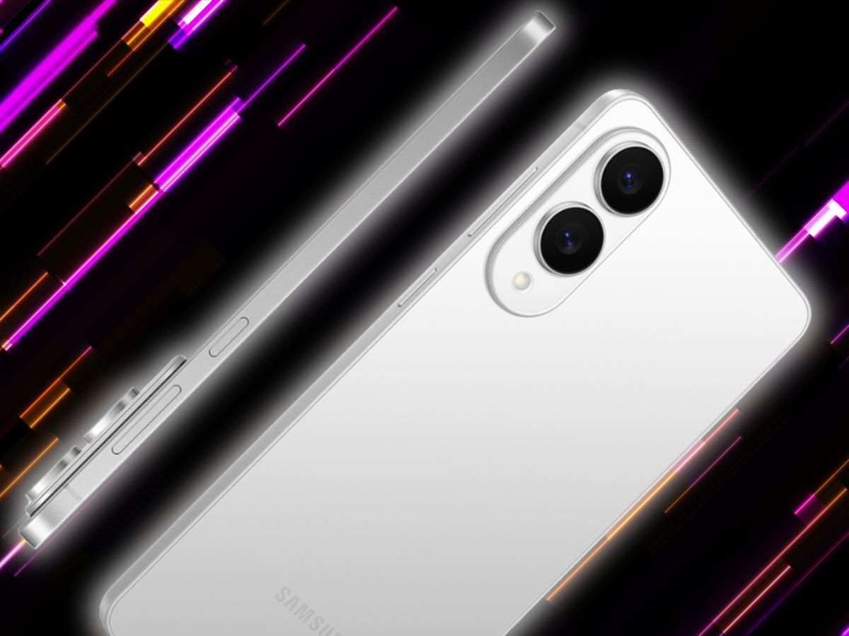 samsung galaxy s25 edge su sfondo tech