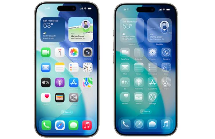 schermate di ios 26