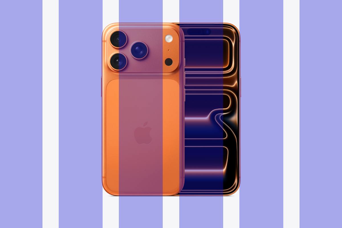 iphone con bande di colore