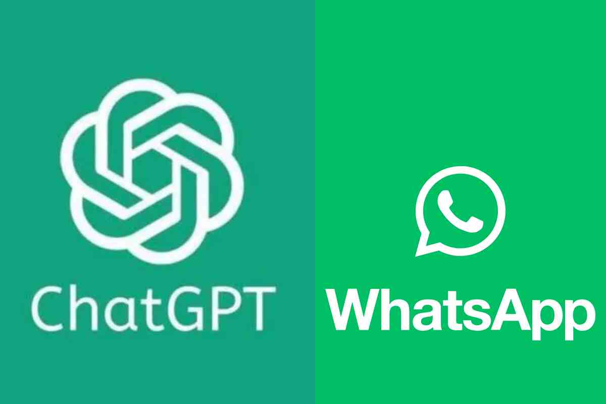 loghi chatgpt e whatsapp