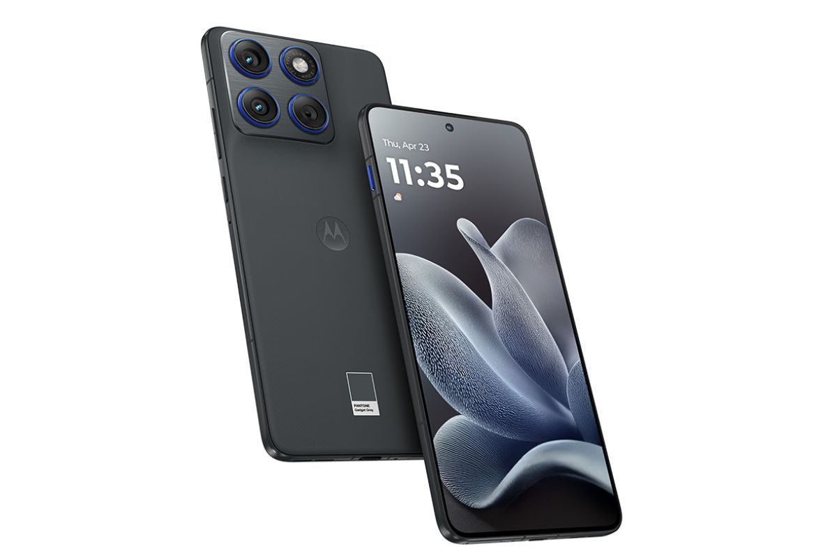 cellulare motorola grigio
