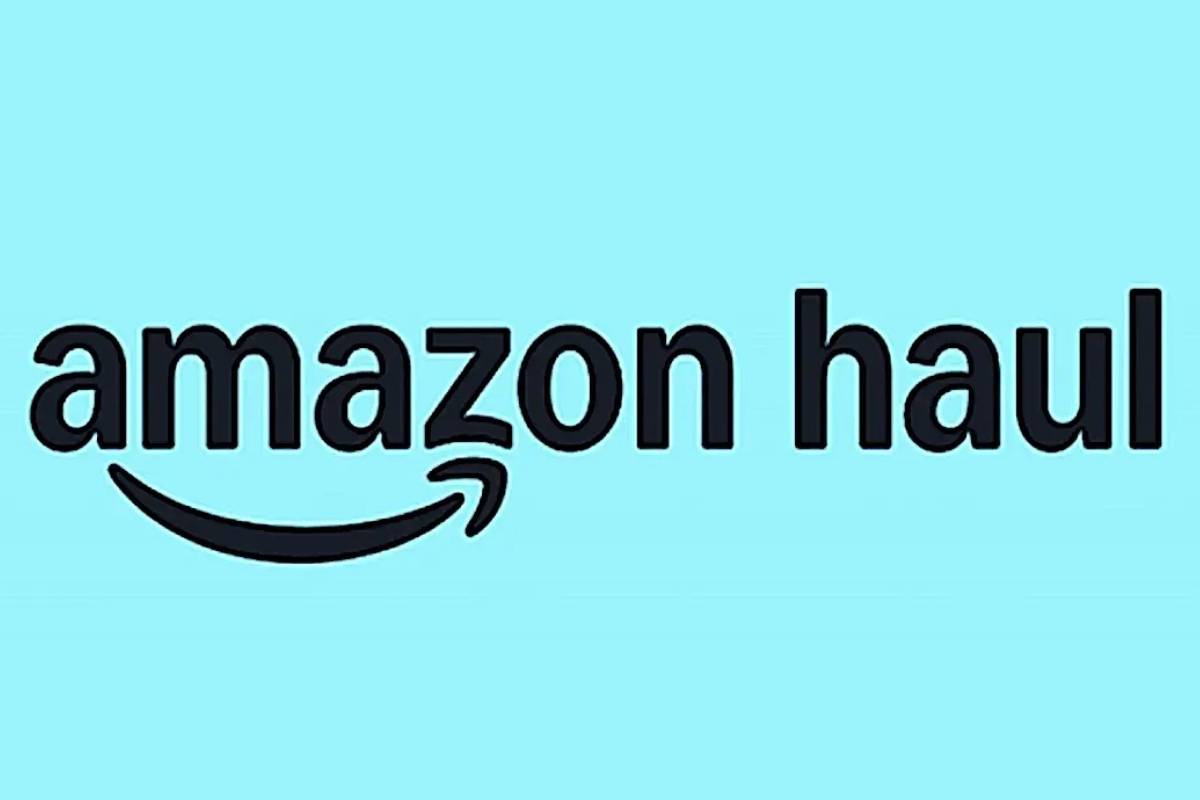 Amazon Haul logo su blu