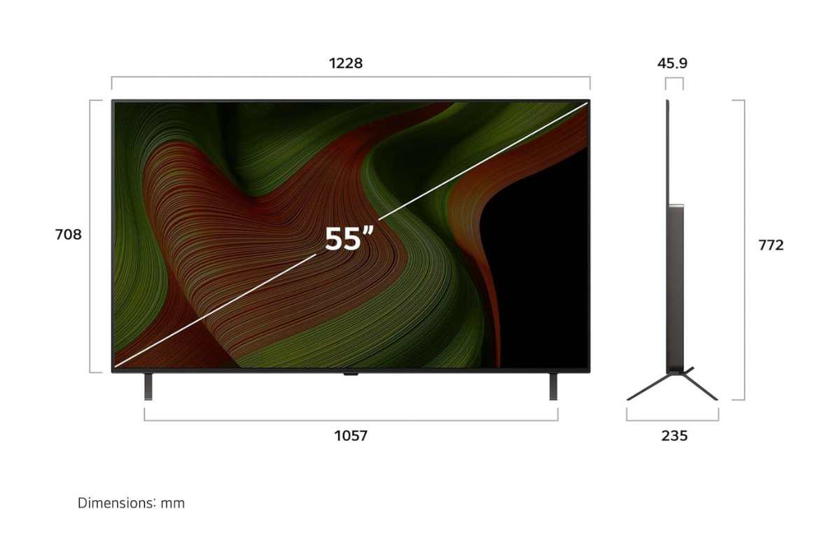 La miglior OLED TV le dimensioni