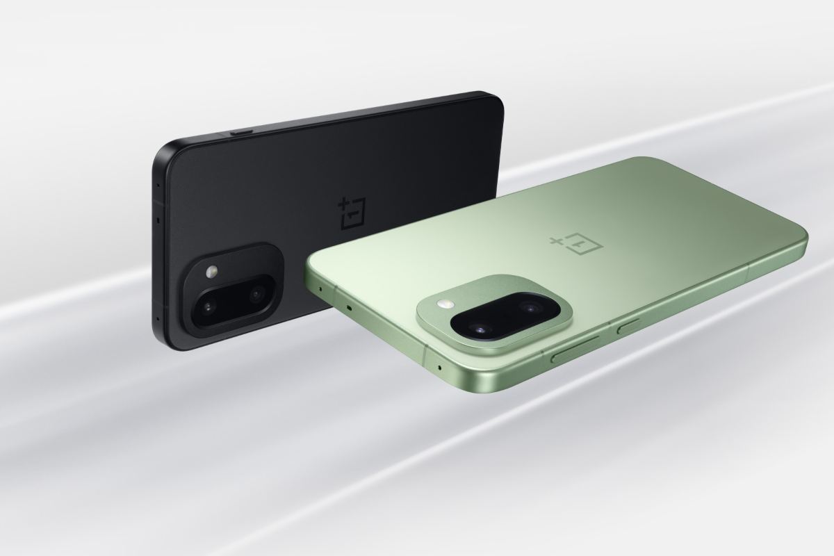 Anteprima dei modelli OnePlus con cover nera e verde chiaro