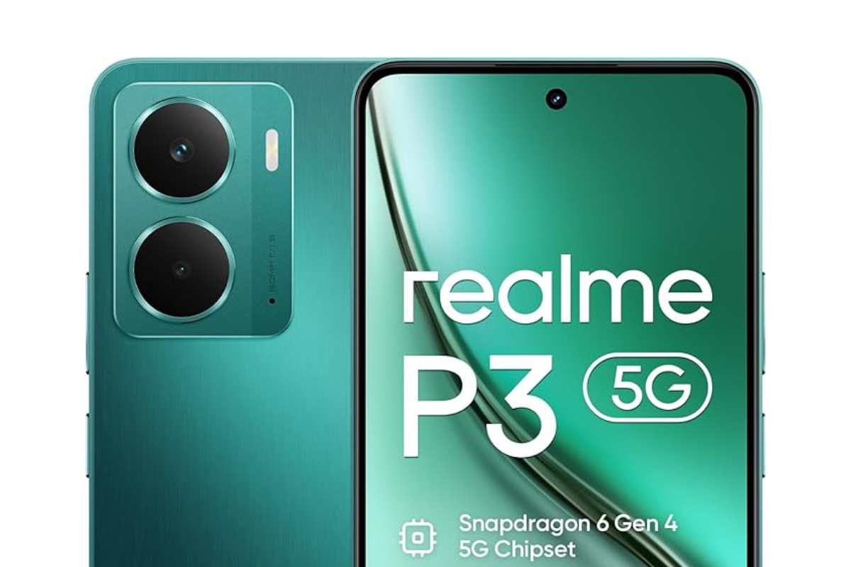 Realme P3 5G nella versione verde