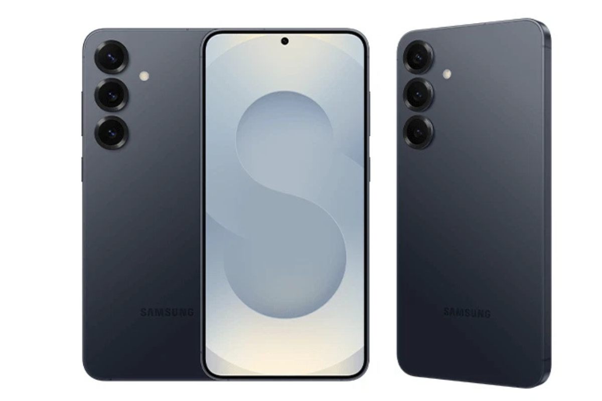 Samsung S25, tre telefoni in blu