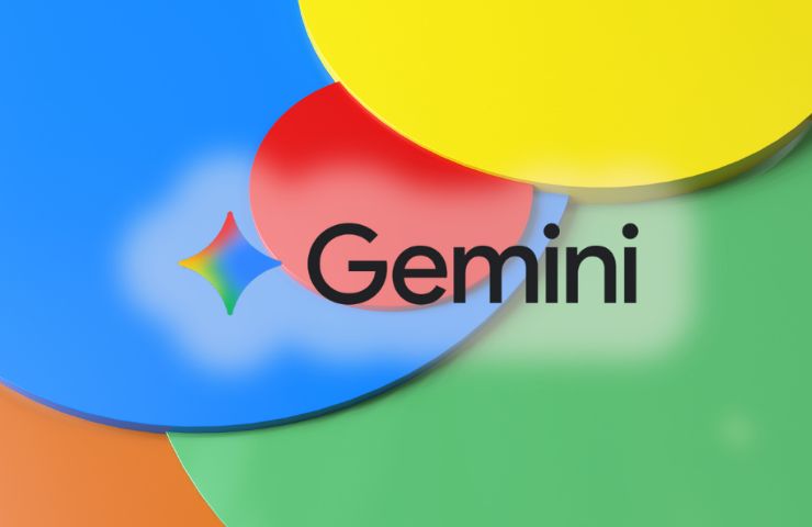 sfondo colorato con logo di Google Gemini