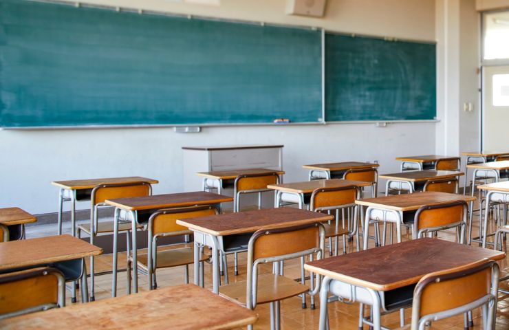 aula di una scuola vuota