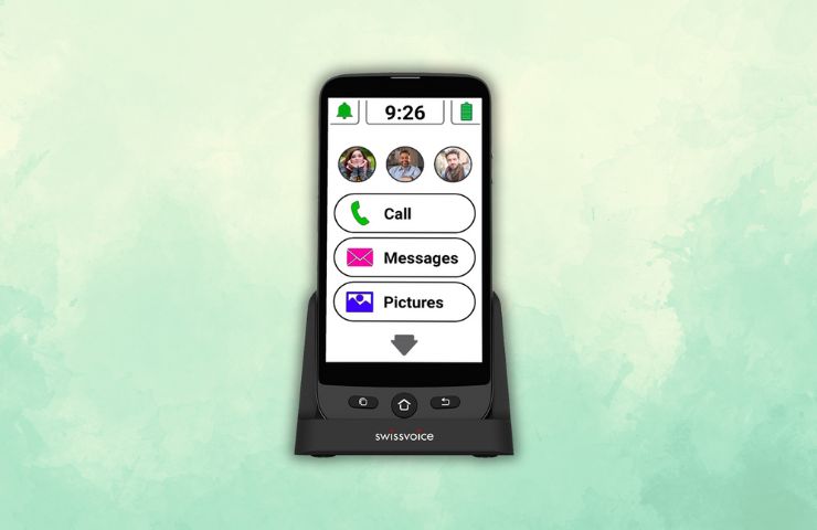 swissvoice s510 c su sfondo verde chiaro