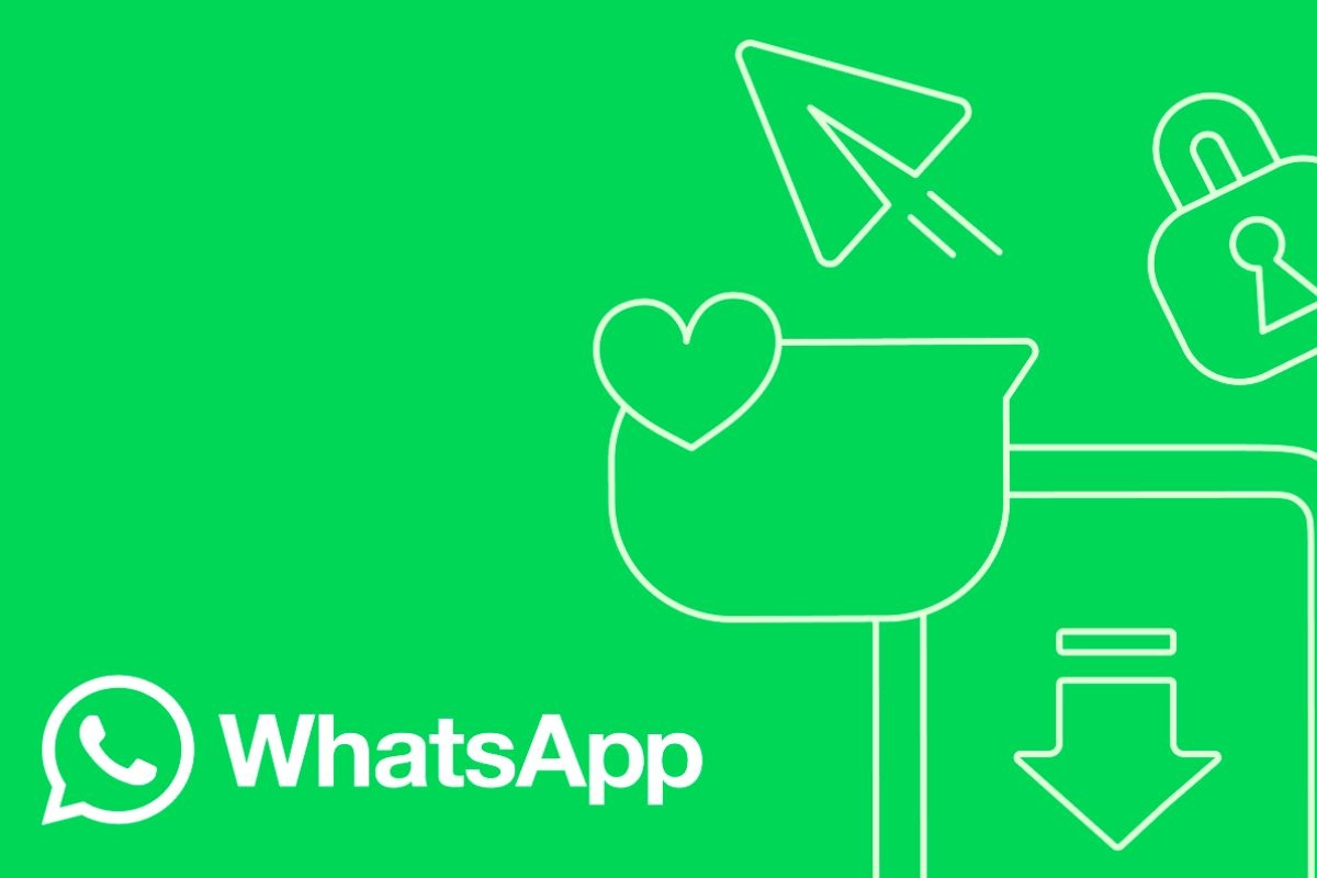 scritta whatsapp, immagine verde aeroplanino che vola