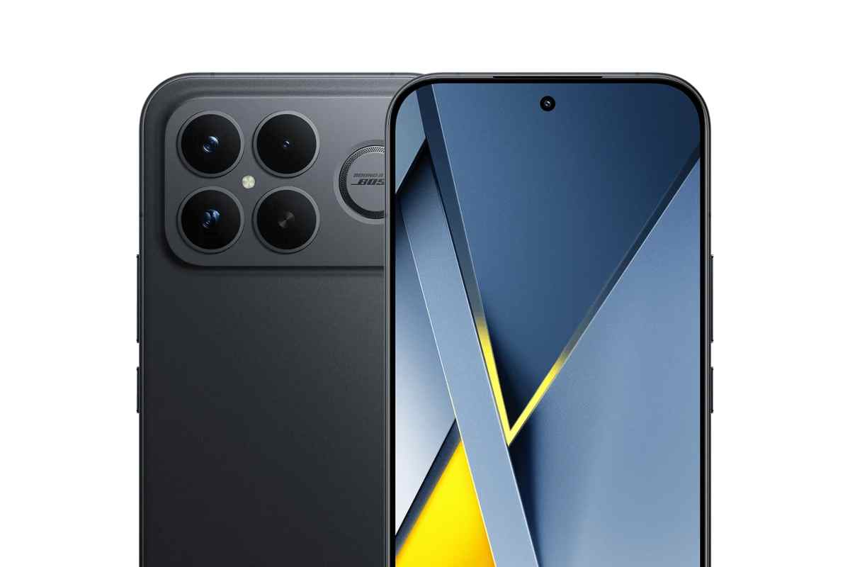 Schermo frontale e pannello posteriore del Poco F8 Ultra di Xiaomi