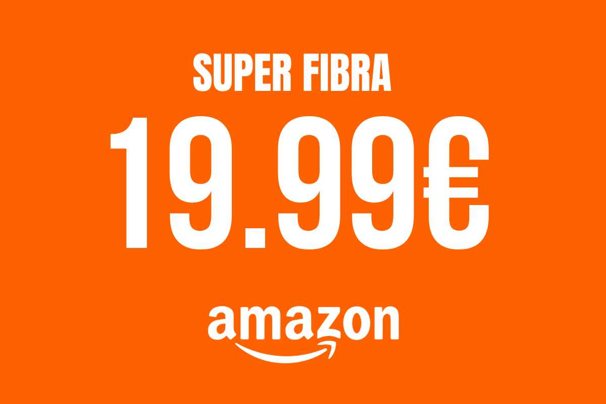 Super Fibra a casa con Amazon Prime a 19,99 euro al mese