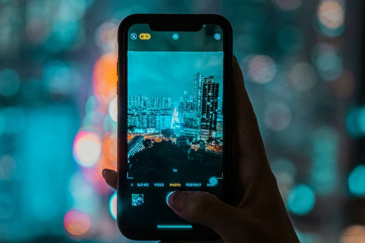 Scatto notturno da smartphone