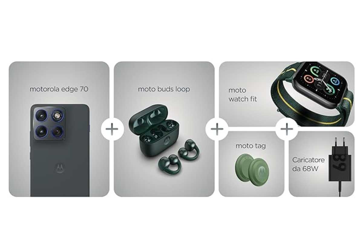 Motorola Edge 70: prezzo e come avere tutti gli accessori